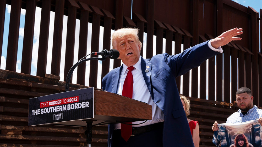 Donald Trump speech about southern border, 2025